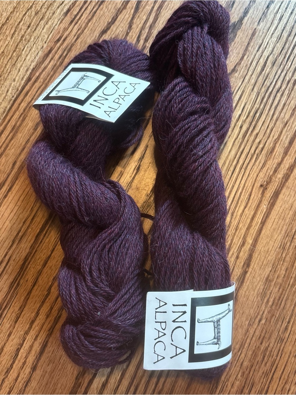 Classic Elite Inca 100% Alpaca Yarn 50g/115yds Color: 1142 Lot of 2 Purple NWT